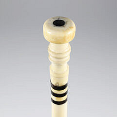Whaler Made Knob Grip Walking Stick, 19th Century
