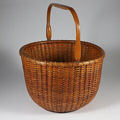 Mitchy Ray Round Open Swing Handle Nantucket Basket