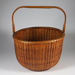 Mitchy Ray Round Open Swing Handle Nantucket Basket