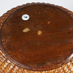Mitchy Ray Round Open Swing Handle Nantucket Basket