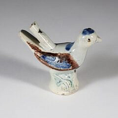 Porcelain Bird Fern Whistle, 18th Century