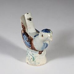 Porcelain Bird Fern Whistle, 18th Century