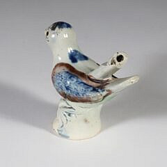 Porcelain Bird Fern Whistle, 18th Century