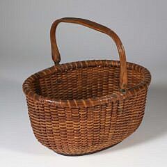 Mitchy Ray Oval Open Swing Handle Nantucket Basket