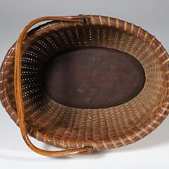 Mitchy Ray Oval Open Swing Handle Nantucket Basket