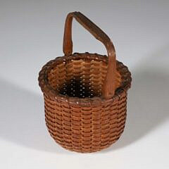 2-Egg Nantucket Basket in Toasty Dark Patina