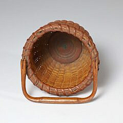2-Egg Nantucket Basket in Toasty Dark Patina
