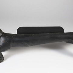 Contemporary Dachshund Hound Cast Iron Boot Scrape 
