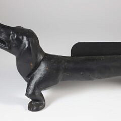 Contemporary Dachshund Hound Cast Iron Boot Scrape