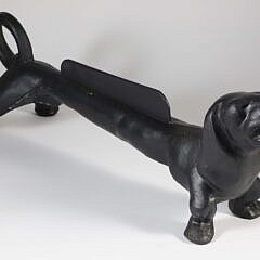 Contemporary Dachshund Hound Cast Iron Boot Scrape