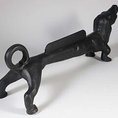 Contemporary Dachshund Hound Cast Iron Boot Scrape