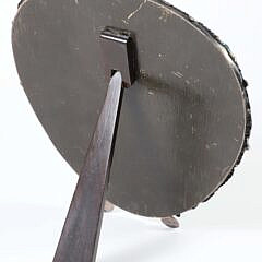 Sterling Silver Easel Mirror with Wood Backing