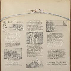T.J. Struna Miniature Limited Edition Colored Engraving “Farm Market”, Edition #20/100