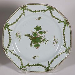 Fine Chinese Export Porcelain Famille Rose Platter and Soup Bowl, 18th Century