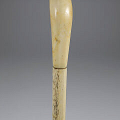 Whaler Made Smooth Grip Walking Stick, 19th Century