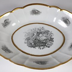 Worcester Oval Serving Platter, circa 1800