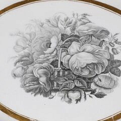 Worcester Oval Serving Platter, circa 1800