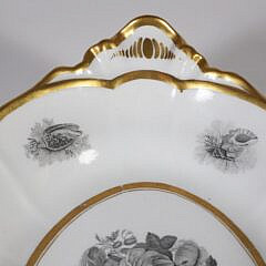 Worcester Oval Serving Platter, circa 1800