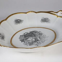 Worcester Oval Serving Platter, circa 1800