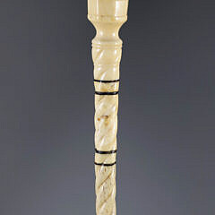 Whaler Made Knob Grip Walking Stick, 19th Century