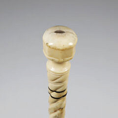 Whaler Made Knob Grip Walking Stick, 19th Century