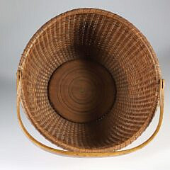 William Appleton Open Round Swing Handle Nantucket Basket