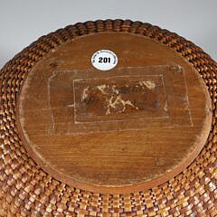 William Appleton Open Round Swing Handle Nantucket Basket