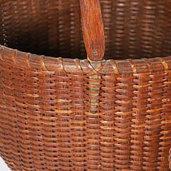 Rare Nest of Ten Jose Formoso Reyes Round Swing Handle Nantucket Baskets