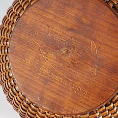 Rare Nest of Ten Jose Formoso Reyes Round Swing Handle Nantucket Baskets