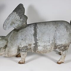 Two Vintage Flying Pigs