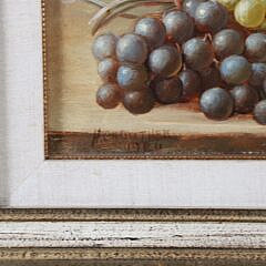 Henry Crowther Oil on Board “Fruit and Vase Still Life”