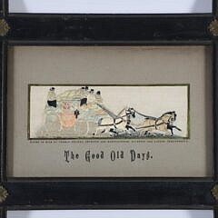 “The Good Old Days” Stevensgraph, Woven on Silk