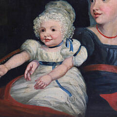 Oil on Canvas “Portrait of Three Young Siblings”, circa 1840