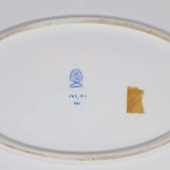 Three Hand Painted Herend Porcelain “Rothchild” Pattern Bird Decorated Oval Scalloped Edge Serving Platters