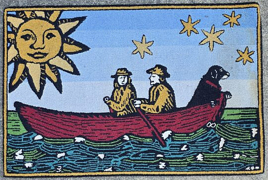 4619-955 Hooked Rug A