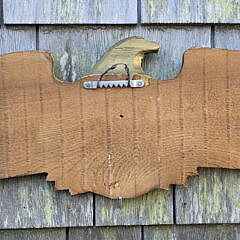 Vintage Hand Carved and Painted Nautical Captains Quarters Sign