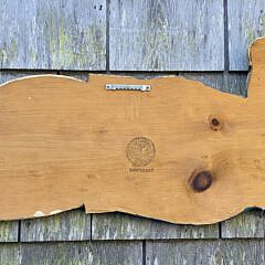 David Small Carved & Painted Folk Art Nantucket Sea Captain Plaque