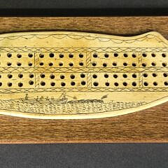 Figural Sperm Whale Cribbage Board