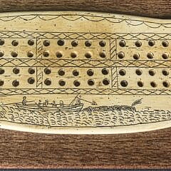 Figural Sperm Whale Cribbage Board
