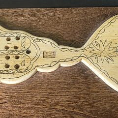 Figural Sperm Whale Cribbage Board