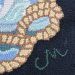 Vintage Claire Murray Nantucket Clipper Ship Hooked Rug