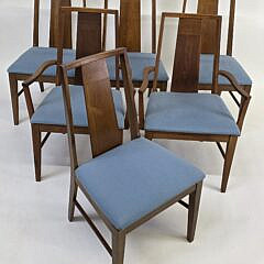  Set of Six Danish Teak Mid Century Modern Dining Chairs