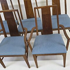  Set of Six Danish Teak Mid Century Modern Dining Chairs