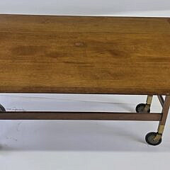 Mid Century Modern Danish Teak Drop Leaf Dining Table Server