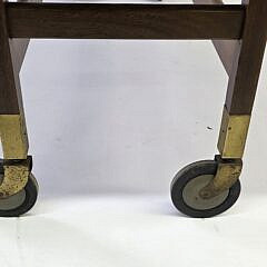 Mid Century Modern Danish Teak Drop Leaf Dining Table Server