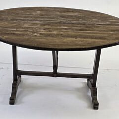 Antique French Fruitwood Wine Tasting Table, 19th Century
