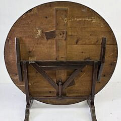 Antique French Fruitwood Wine Tasting Table, 19th Century