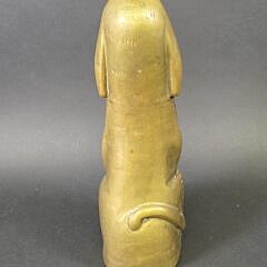 Vintage Brass Figural Dachshund Dog Doorstop