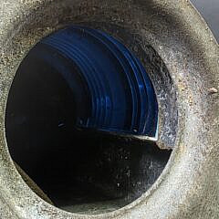 Set of Three Antique Metal Ships Light Lanterns, 19th century