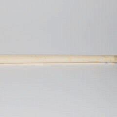 Whaler Made Clenched Fist Holding Ball and Wrapped Serpent Walking Stick, 19th Century